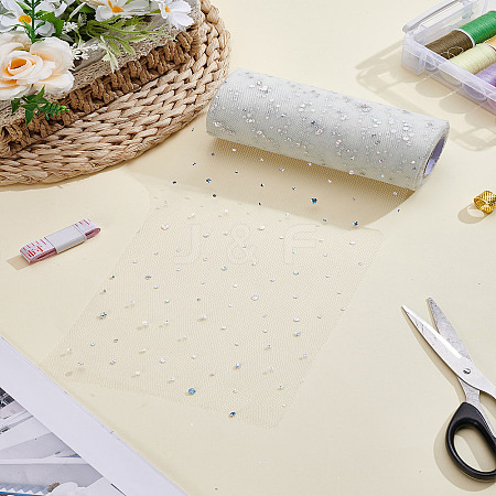 1 Roll Glitter Sequin Deco Mesh Ribbons OCOR-LP0001-53-1