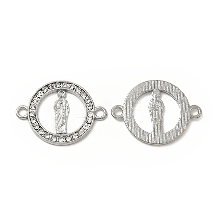 Alloy Connector Charms with Rhinestone FIND-H039-25P-1