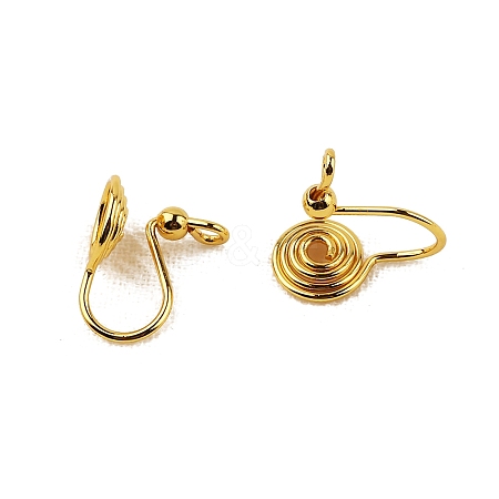 Brass Clip-on Earring Findings LS-WG21877-14-1