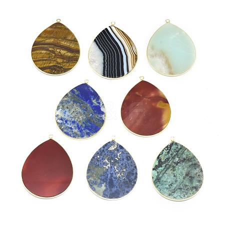 Natural Gemstone Pendants G-E526-01-1