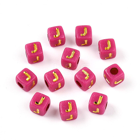 Plating Acrylic Beads OACR-N140-01A-J-1