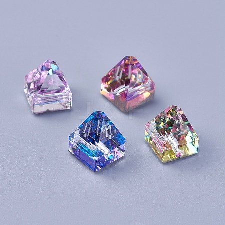 Flat Back K9 Glass Rhinestone Charms RGLA-F062-B-1