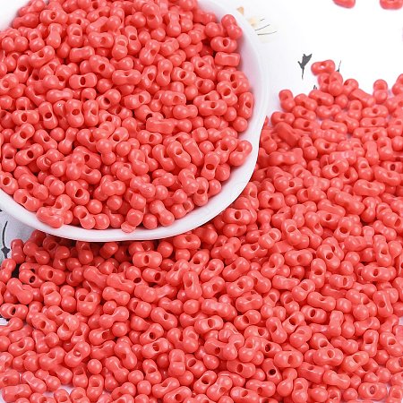 Baking Paint Glass Seed Beads SEED-K010-A08-1