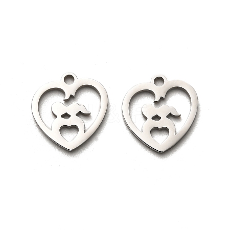 Non-Tarnish Valentine's Day 316 Surgical Stainless Steel Charms LS-STAS-H190-15P-01-1