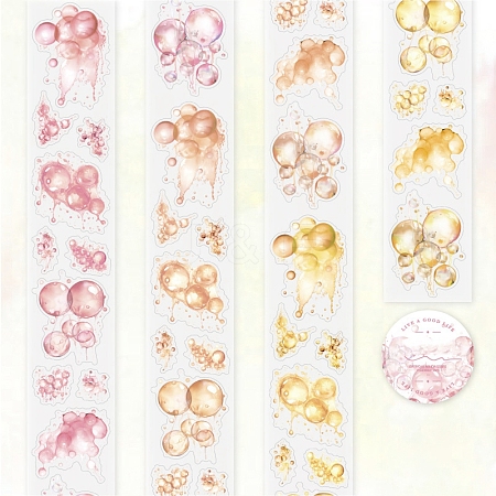 Color Bubble Series PET Decorative Stickers AJEW-S038-03D-1