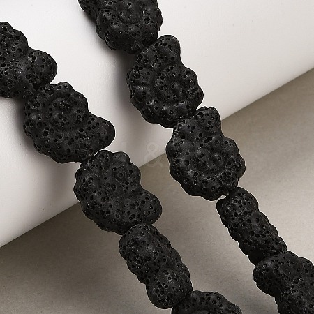 Natural Lava Rock Beads Strands G-G347-01D-1