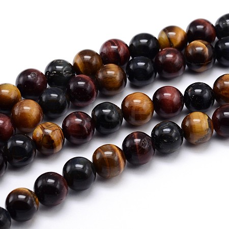 Natural Gemstone Round Bead Strands G-J303-13-14mm-1