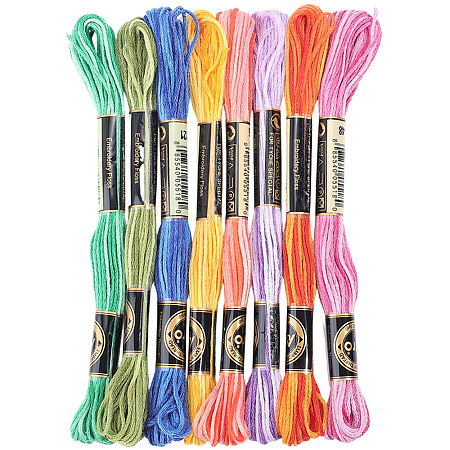 8 Skeins 8 Colors Polyester Sewing Thread OCOR-WH20074-09H-1