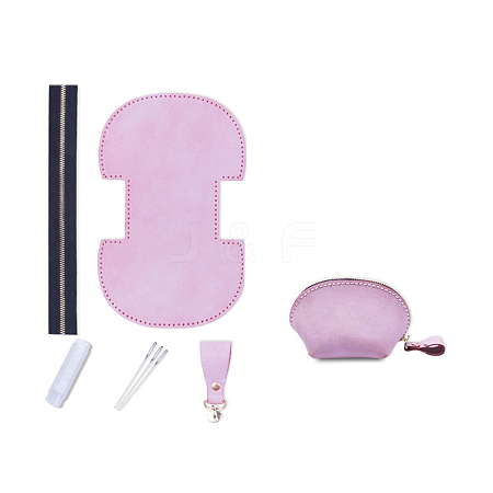 DIY Shell Shaped Zipper Wallet Set PW-WGE0B70-08-1