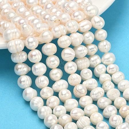 Natural Cultured Freshwater Pearl Beads Strands PEAR-L034-10A-1