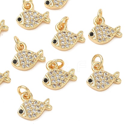 SHEGRACE Brass Micro Pave Cubic Zirconia Pendants XGRQ3D763-488G-1