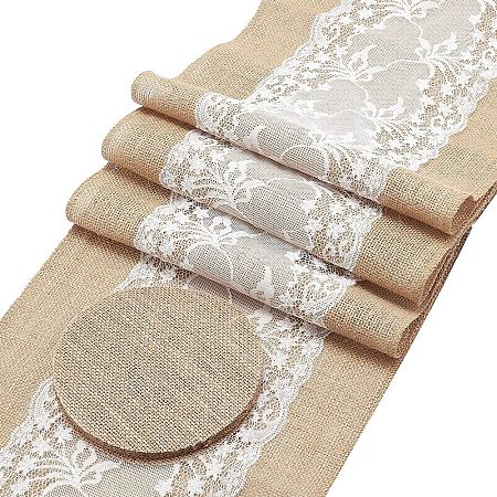 Linen Table Mat AJEW-FG0001-18-1