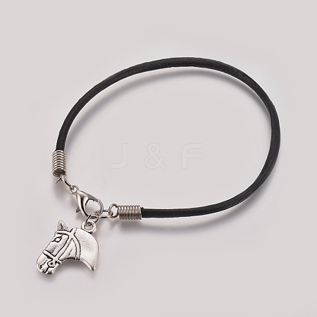 Unisex Charm Bracelets BJEW-JB04753-07-1