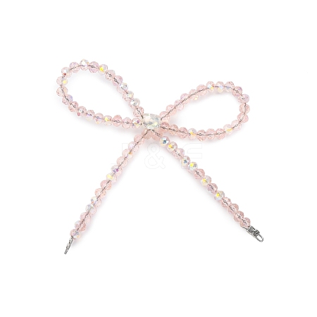 Alloy & Glass Bowknot Chandelier Component Links PALLOY-D360-01D-1
