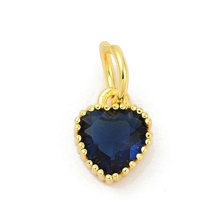 Brass Micro Pave Cubic Zirconia Pendants KK-H204-01G-01-1