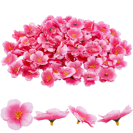 100Pcs Cloth Artificial Flower Head AJEW-GF0013-17B-1