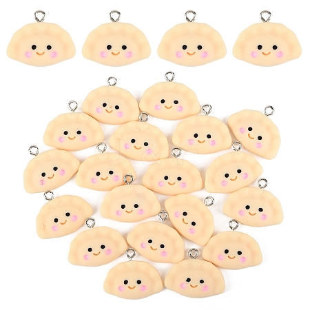 20Pcs Opaque Resin Pendants RESI-YW0004-50-1
