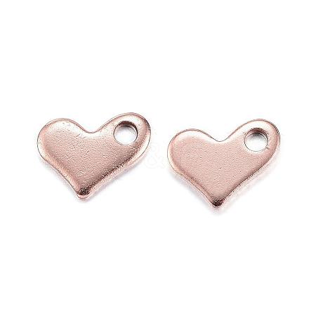 Ion Plating(IP) 304 Stainless Steel Charms STAS-G127-08RG-1
