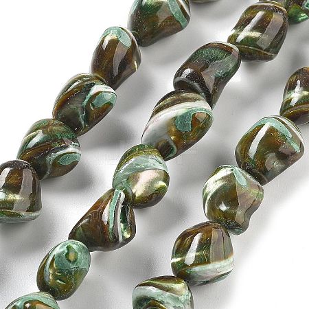 Dyed Natural Trochus Shell Beads Strands BSHE-Z006-02D-1