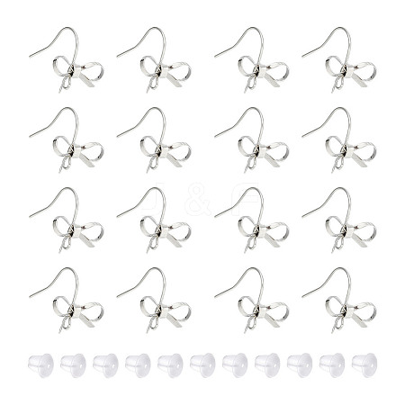 GOMAKERER 24Pcs Brass Earring Hooks KK-GO0001-46-1