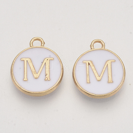 Golden Plated Alloy Charms LS-ENAM-S118-01M-1