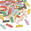 64Pcs 8 Colors Alloy Enamel Pendants ENAM-PJ0001-14-3