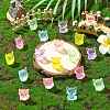 30Pcs 6 Colors Luminous Resin Fox Display Decoration CRES-CJ0001-81-6
