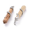 Natural Picture Jasper Big Pointed Pendants G-F696-B02-3