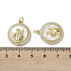 Gesture Theme Brass Micro Pave Cubic Zirconia Pendants KK-G485-18A-G-3