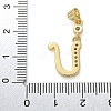 Brass Micro Pave Cubic Zirconia Pendants KK-M319-02G-U-3