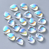 Transparent Spray Painted Glass Beads GLAA-T016-30B-1