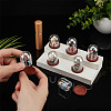   8 Sets 2 Style Iridescent Glass Dome Cover DJEW-PH0001-25-3