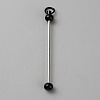 Iron Bar Beadable Keychain for Jewelry Making DIY Crafts IFIN-SZC0005-01A-05-1