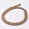 Electroplated Non-magnetic Synthetic Hematite Beads Strands G-P367-F03-2