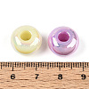 UV Plating Luminous Opaque Acrylic European Beads X-OACR-N154-04-4