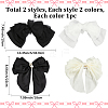 4Pcs 4 Styles Cloth Bowknot Alligator Hair Clips PHAR-SP0001-17A-2