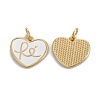 Brass Enamel Charms KK-G399-10-3