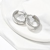 304 Stainless Steel Hoop Earrings for Women EJEW-C096-59P-3