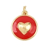 Brass Enamel Pendants KK-L251-02G-A02-1