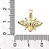 Brass Micro Pave Cubic Zirconia Pendants KK-P336-16C-G-3
