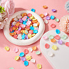 320Pcs 8 Colors Opaque Acrylic Pendants SACR-TA0001-41-6