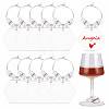 BENECREAT Acrylic Wine Glass Charms AJEW-BC0003-80-1