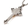 Gothic 201 Stainless Steel Pendant Necklaces NJEW-K260-01G-3