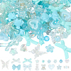 160Pcs 16 Styles Mixed Styles Acrylic Beads OACR-PA0001-77D-8