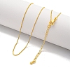 Brass Box Chain Necklaces for Women NJEW-G084-12G-1