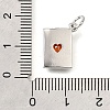 Brass Micro Pave Cubic Zirconia Pendants KK-V007-005P-03-3