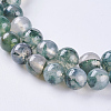 Natural Moss Agate Beads Strands G-L470-31-6mm-1