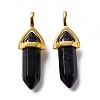 Synthetic Blue Goldstone Pointed Pendants G-K329-13G-2