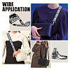 Arrows & Word Pattern Adjustable Nylon Bag Strap FIND-WH0092-23-4