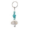 Synthetic Turquoise Keychain KEYC-JKC00843-01-1